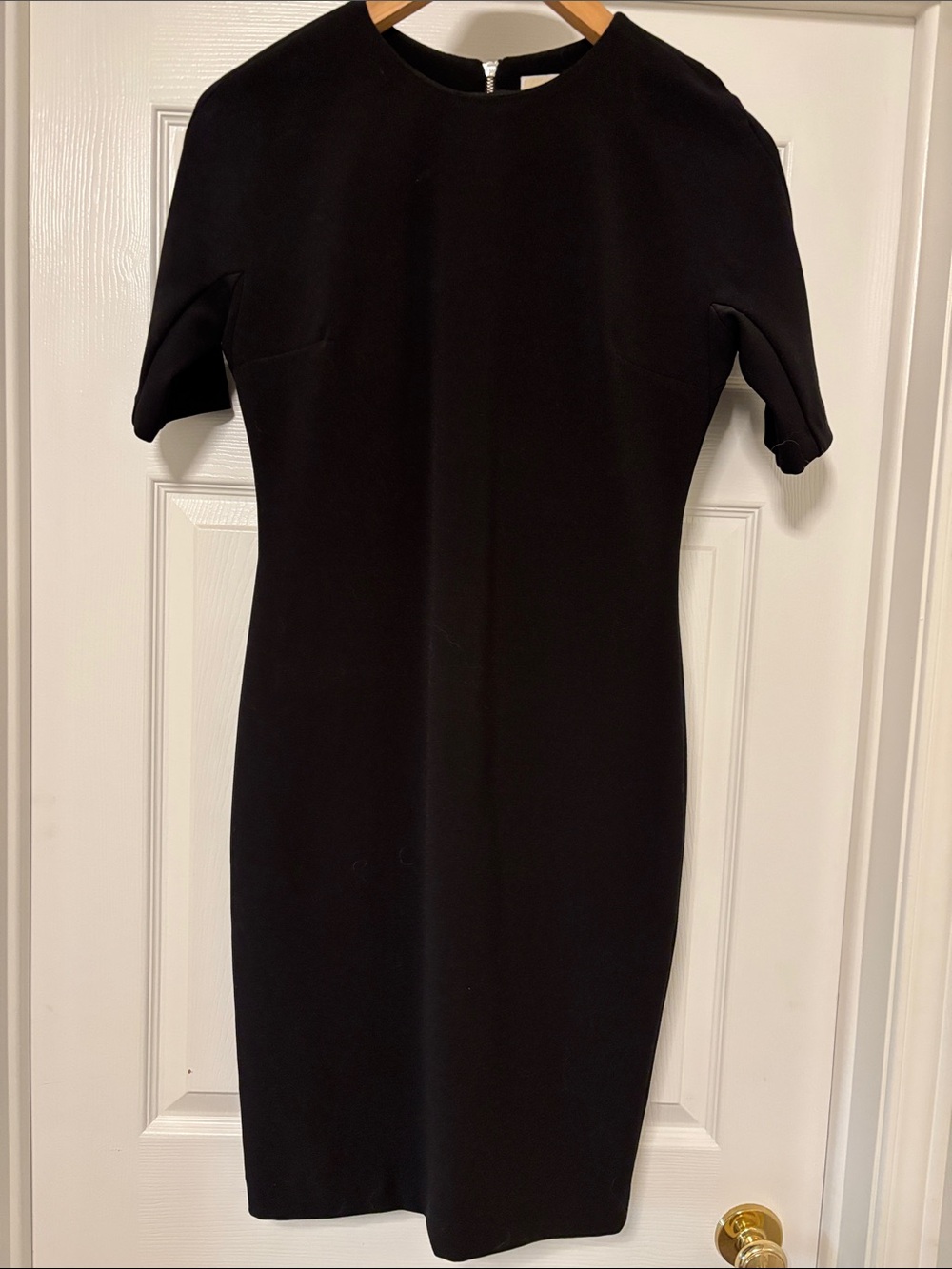 Michael Kors Black Midi Sheath Dress